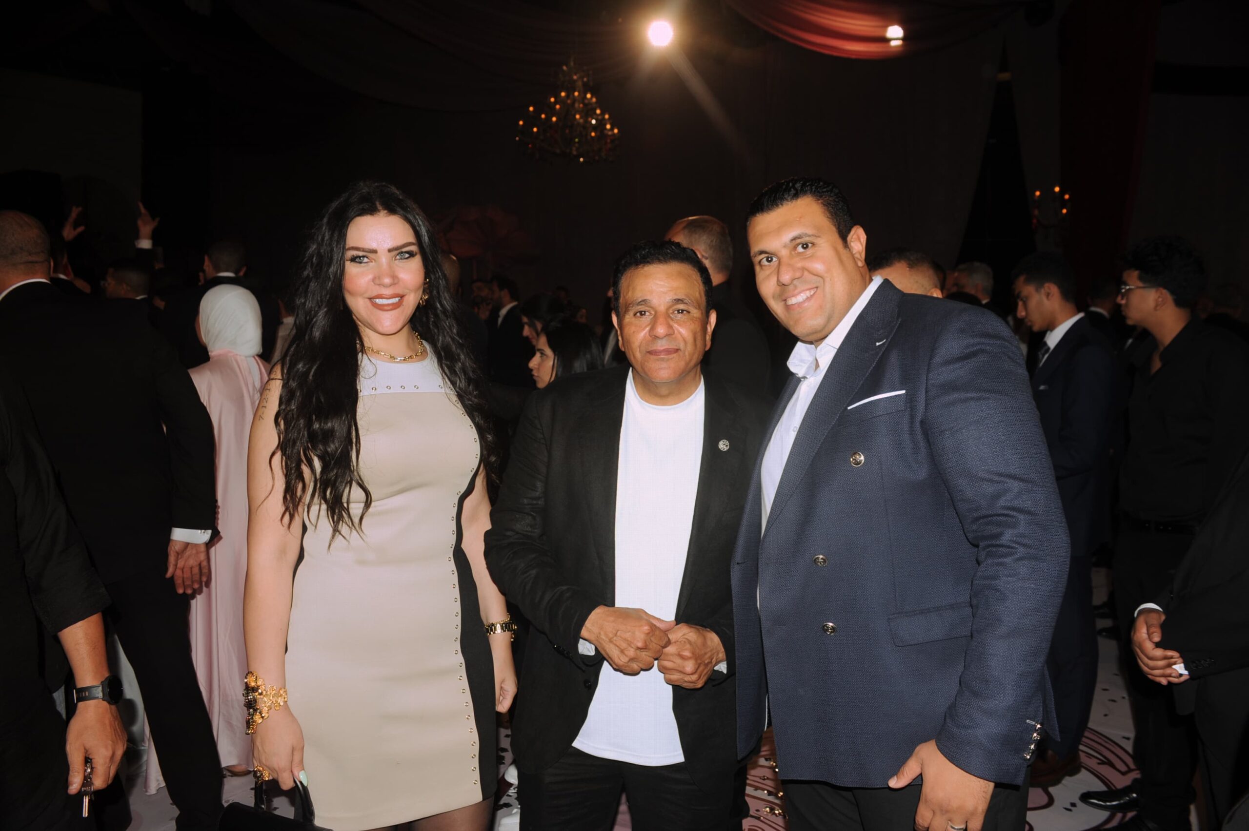 رجل الأعمال إسلام صباح وزوجته الإعلامية سارة شاهين يحتفلان بزفاف بسملة محمد فؤاد بحضور نجوم وكبار المسؤولين