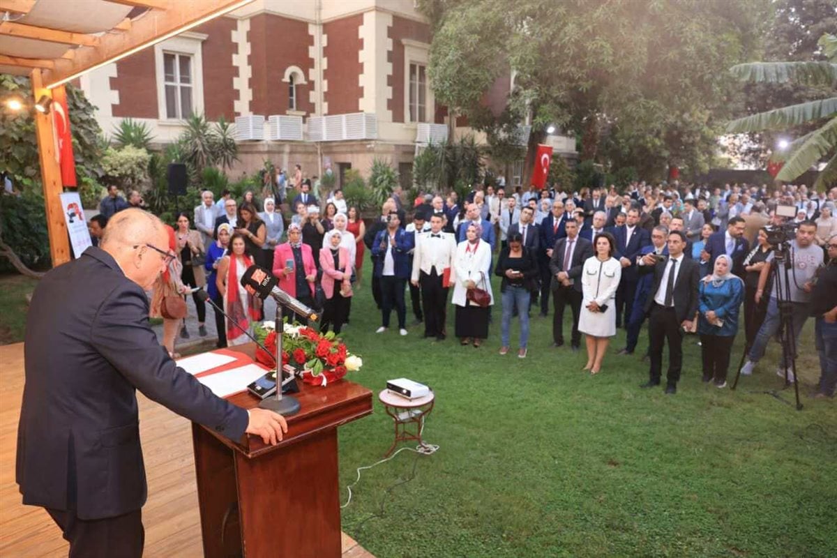 احتفلت السفارة التركية بالقاهرة بيوم الجيش بمناسبة الذكرى لـ 103 لعيد النصر في 30 أغسطس.