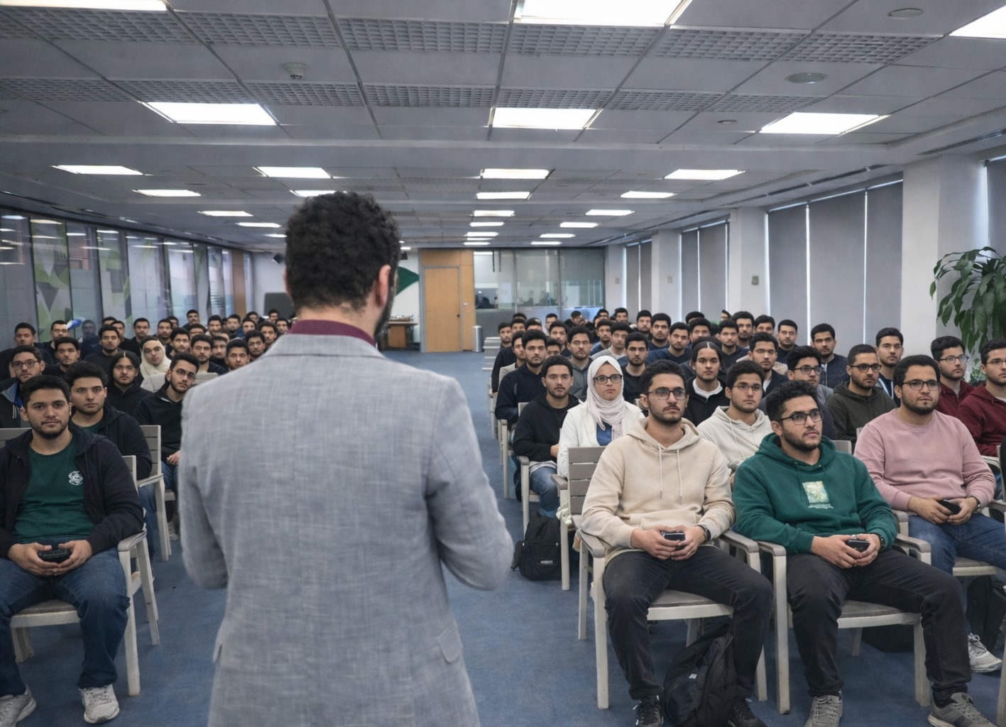 شركة RAKICT تستعرض مستقبل التدريب في الذكاء الاصطناعي لطلبة الهندسة من داخل الأكاديمية العربية بالقرية الذكية